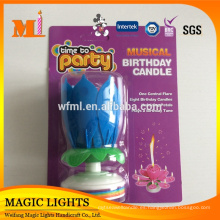 Feliz cumpleaños Lotus Flower Music Fireworks Birthday Candle